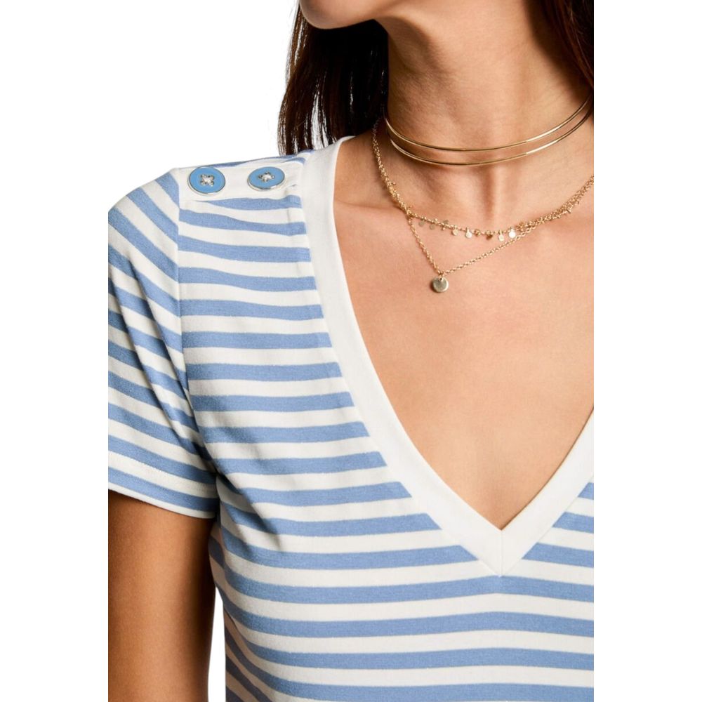 White Viscose T-Shirt
