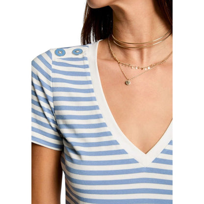 White Viscose T-Shirt