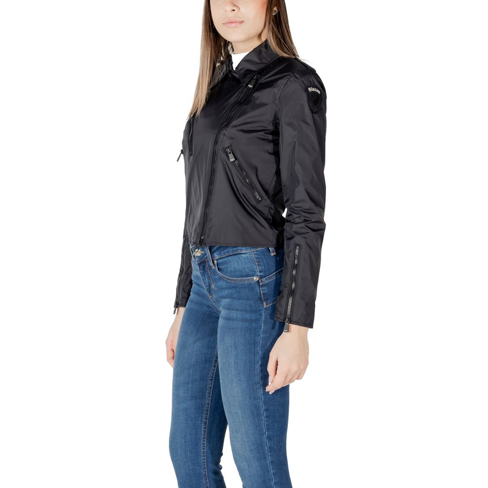 Black Polyamide Biker Jacket
