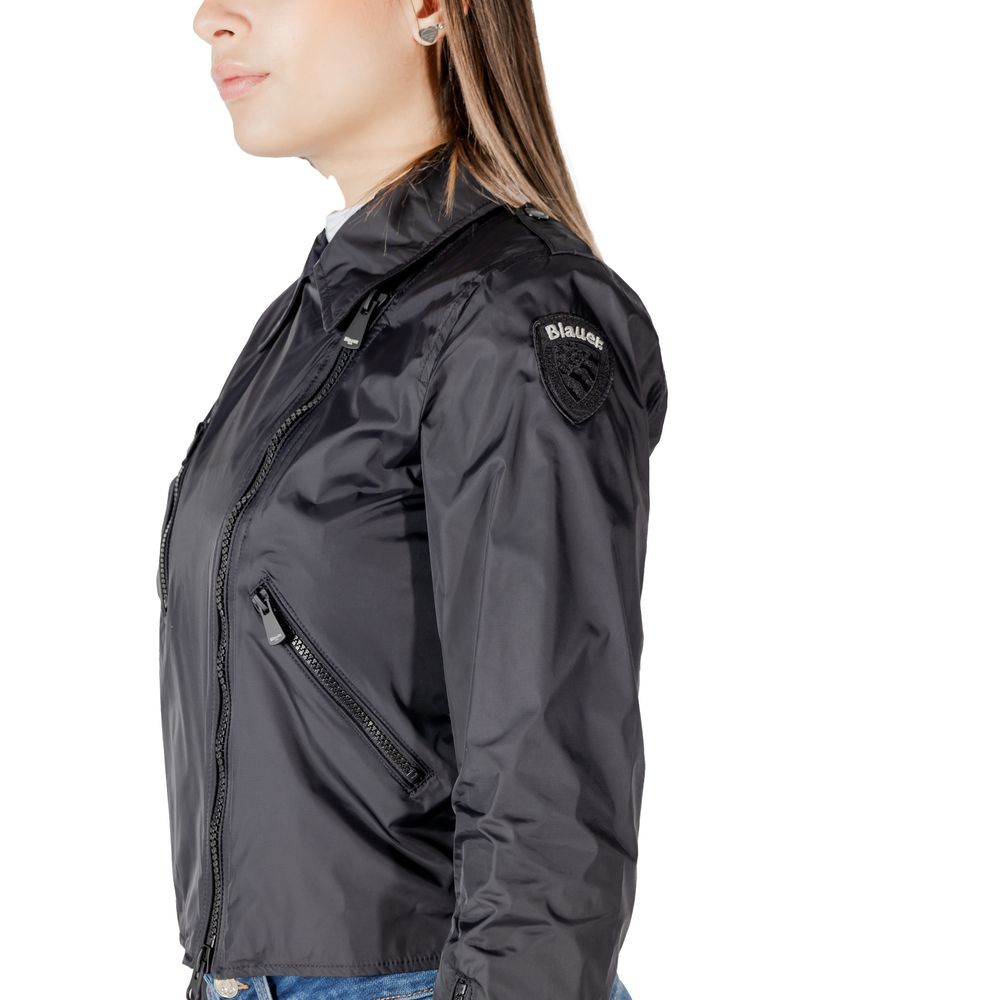Black Polyamide Biker Jacket