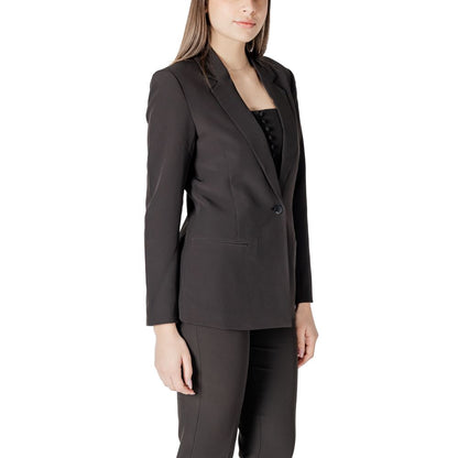 Black Polyester Blazer