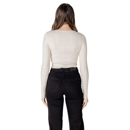 Beige Marabou Sweatshirt