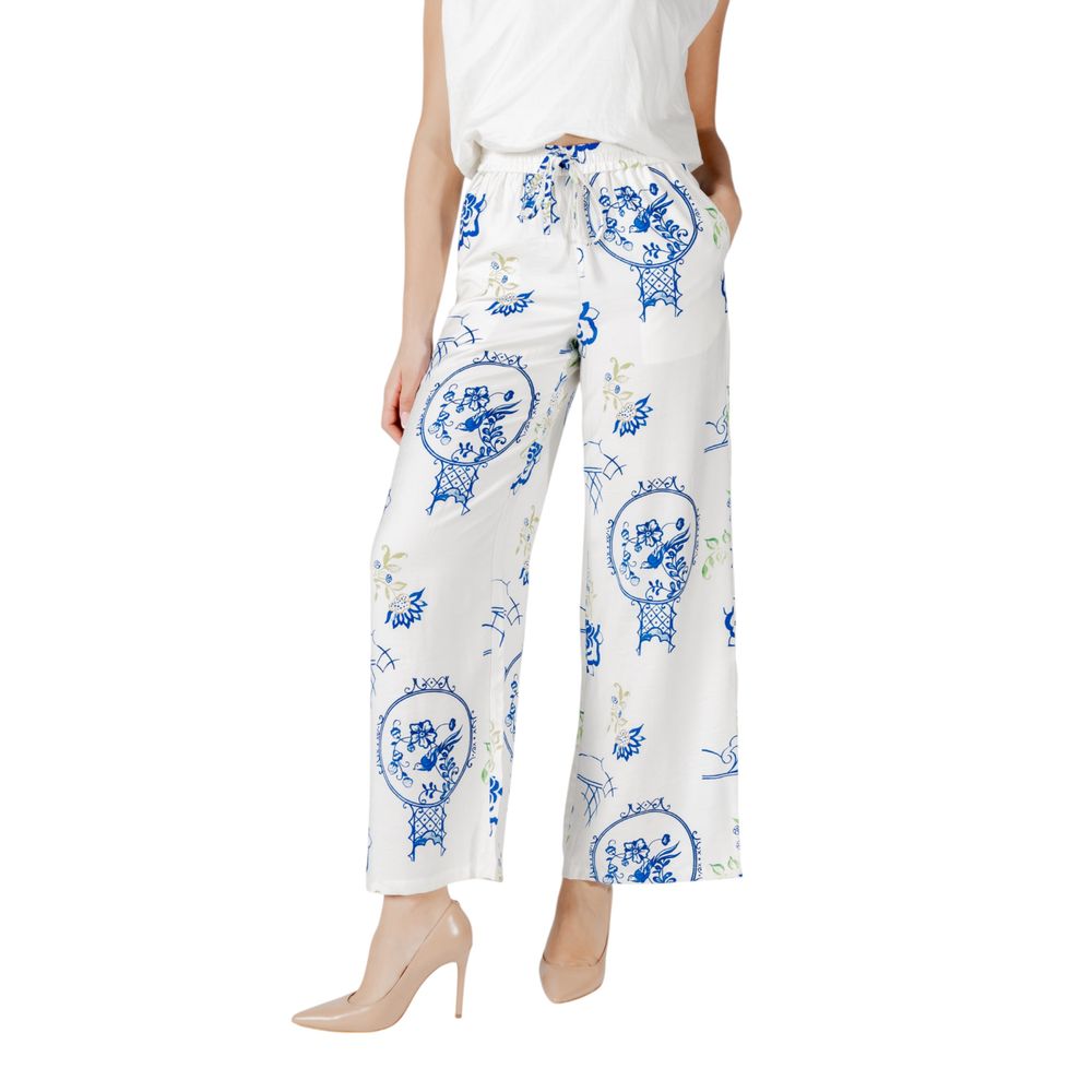 White Viscose Pant