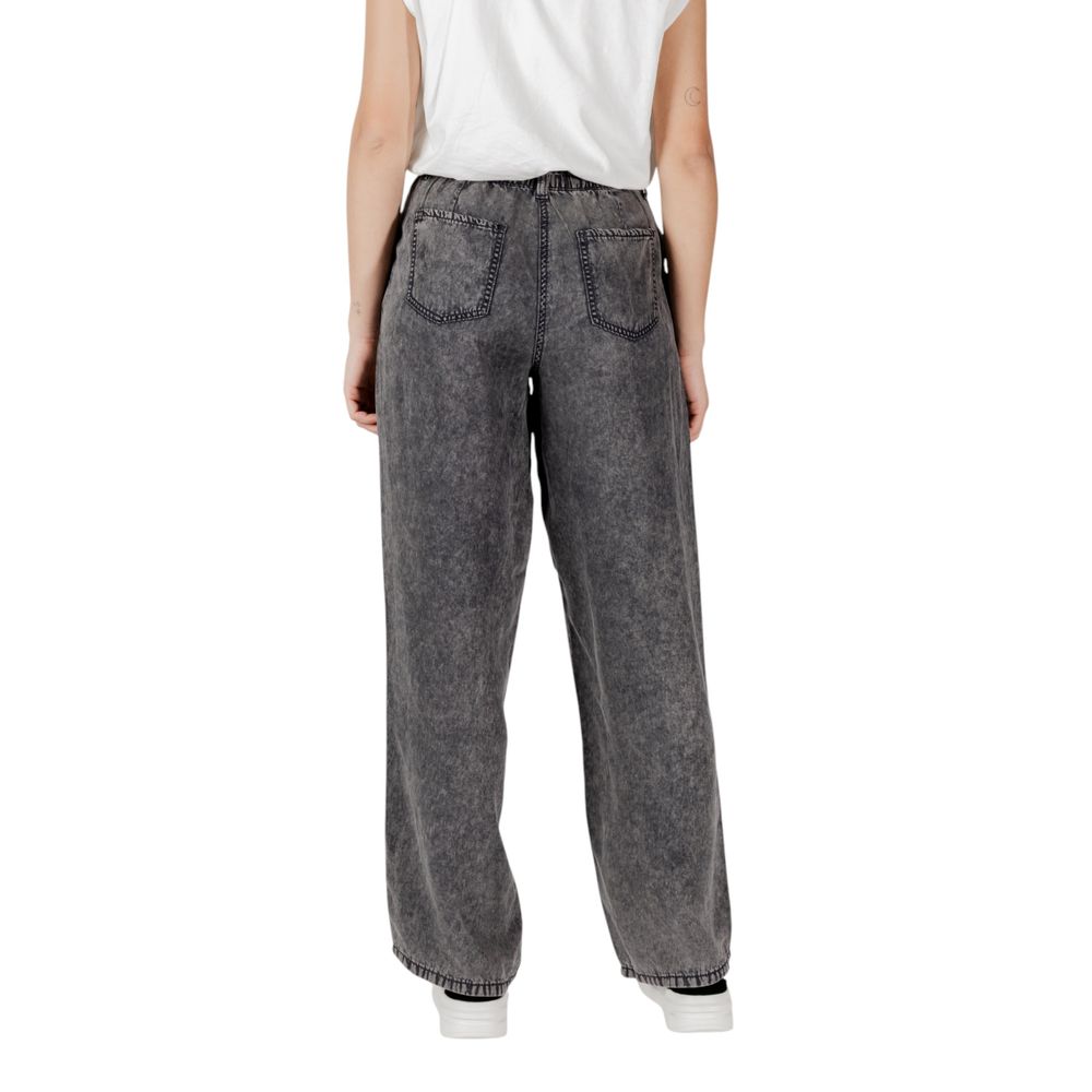 Black Lyocell Casual Pants