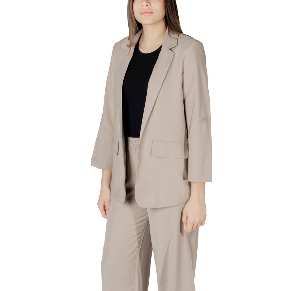 Beige Viscose Blazer