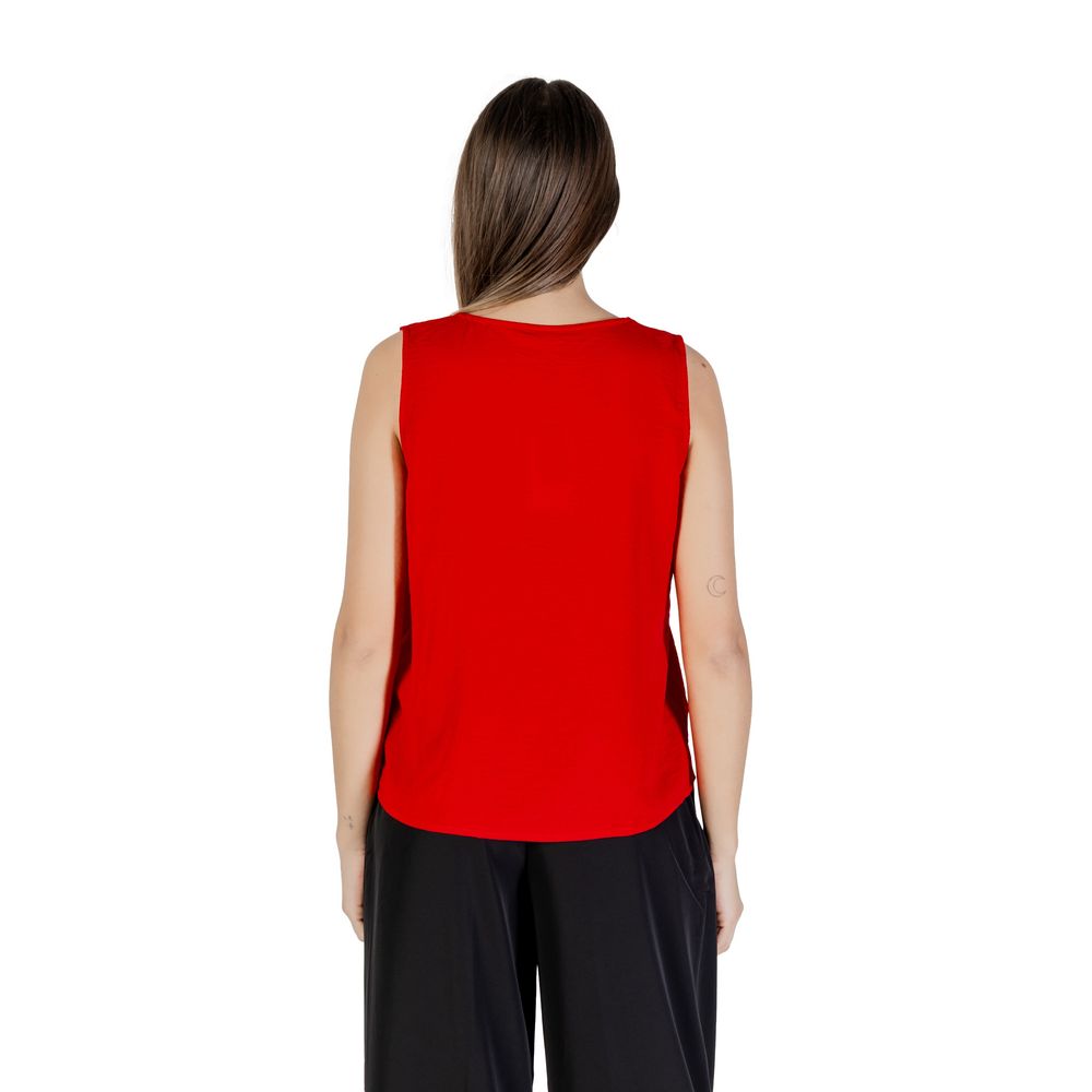 Red Recycled Polyester Tank Top