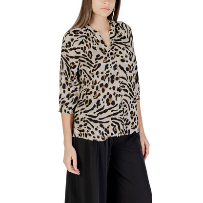 Beige Viscose Blouse