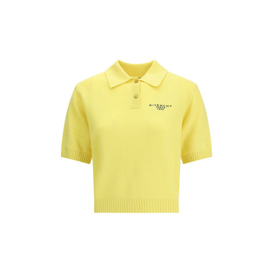 Yellow Wool Polo Shirt