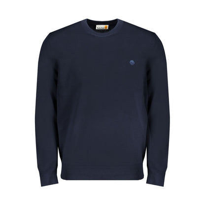 Blue Organic Cotton Men's Long-Sleeved T-Shirt