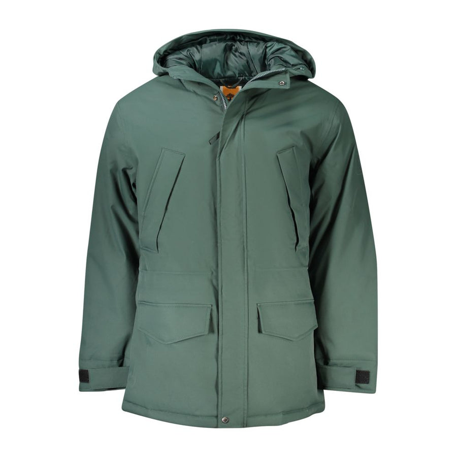 Green Polyester Men's Jacket