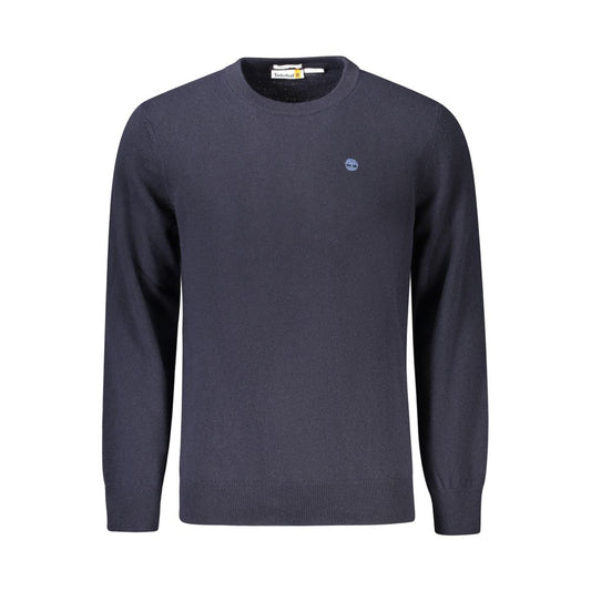 Blue Wool Men Sweater