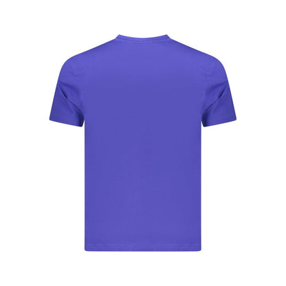 Blue Cotton Men's T-Shirt