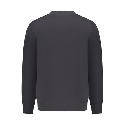 Black Cotton Men Sweater