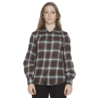 Marrone Cotton Woman Shirt
