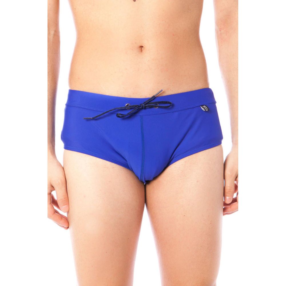 Blu Poliammide Men Swim Brief