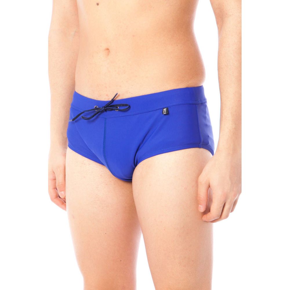 Blu Poliammide Men Swim Brief