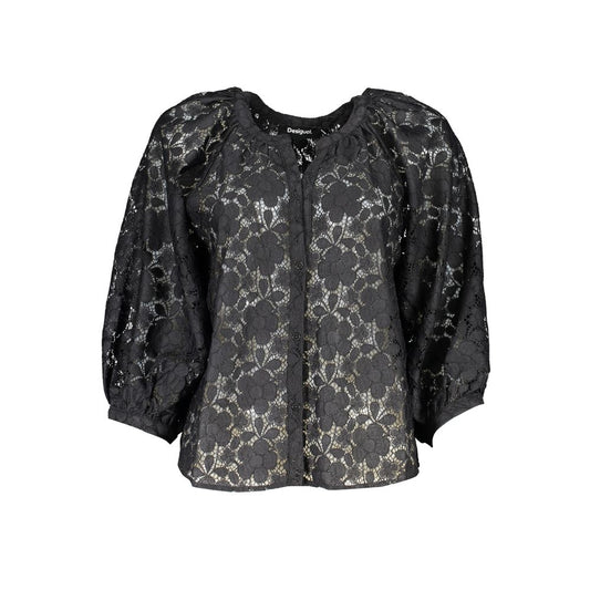 Black Polyester Women's Shirt