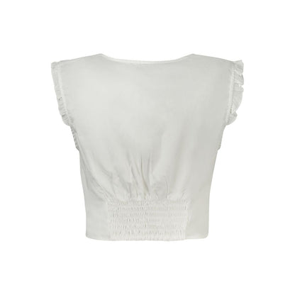 Bianco Cotton Women Shirt