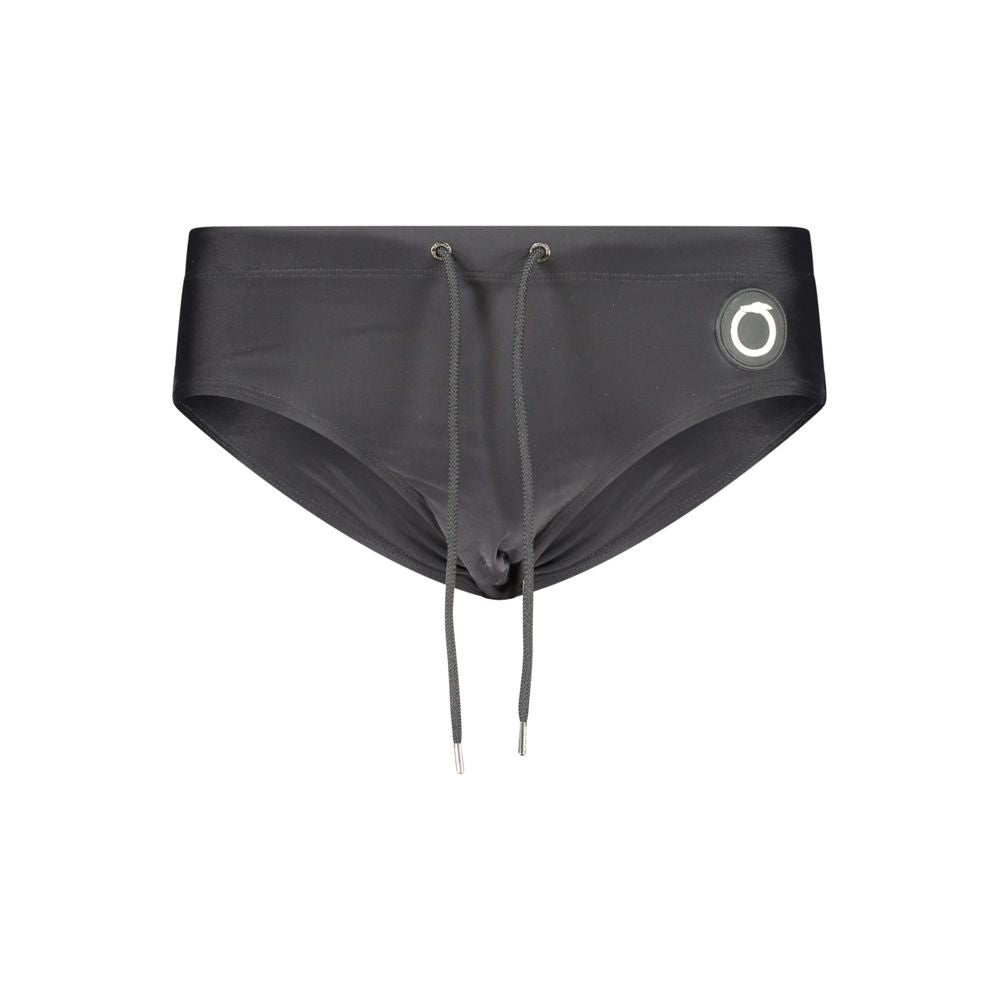 Black Poliammide Men's Swim Briefs
