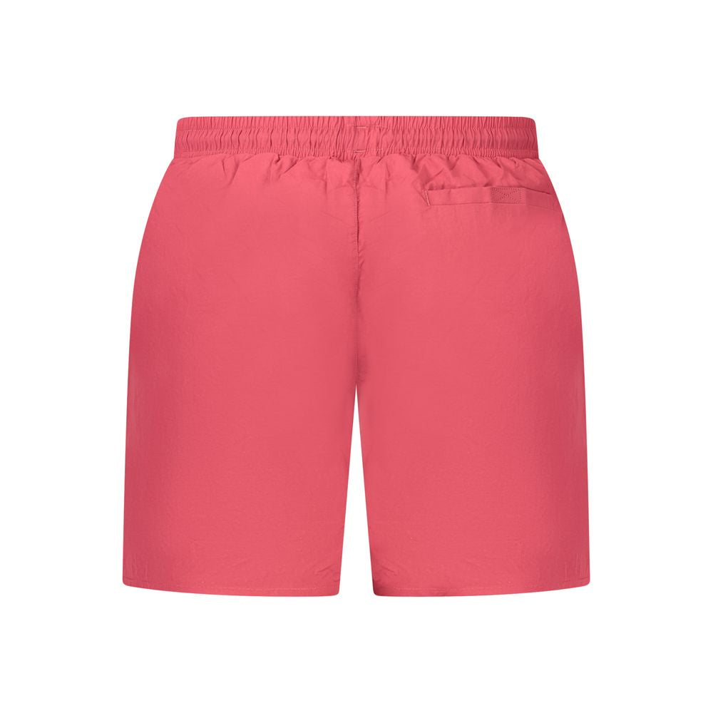 Rosso Poliammide Men's Swim Boxer