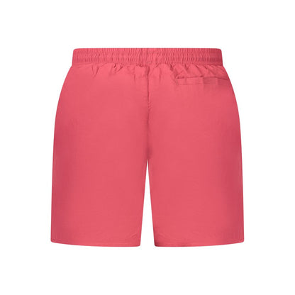 Rosso Poliammide Men's Swim Boxer