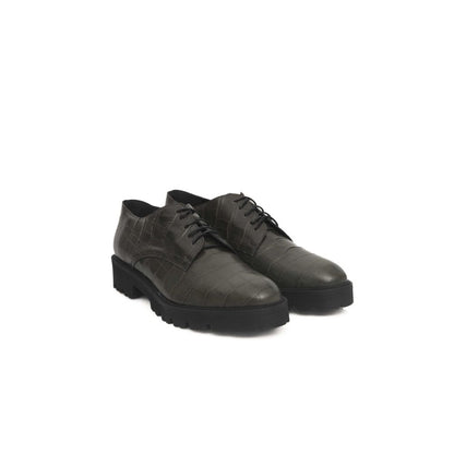 Green Cowhide Women Loafer