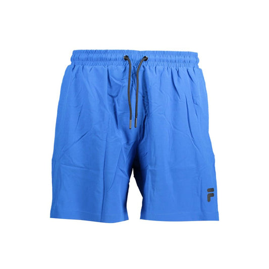 Blu Polyester Mens Swim Trunk