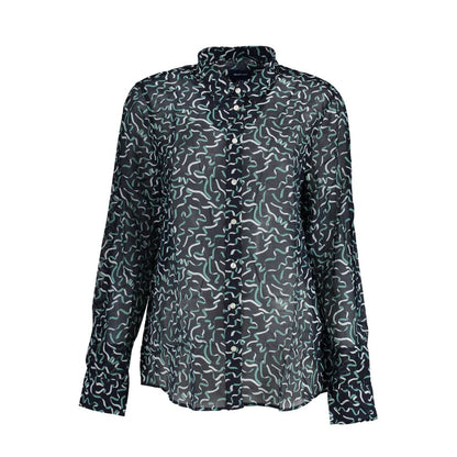 Blu Cotton Women Shirt