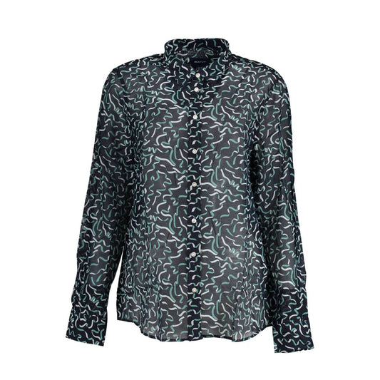 Blu Cotton Women Shirt