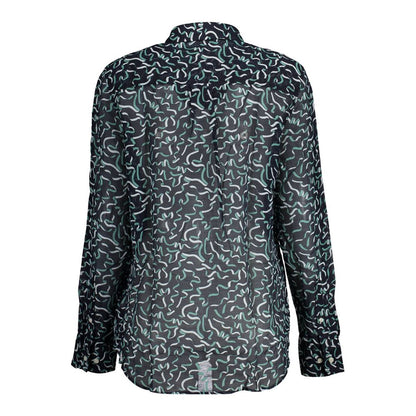 Blu Cotton Women Shirt