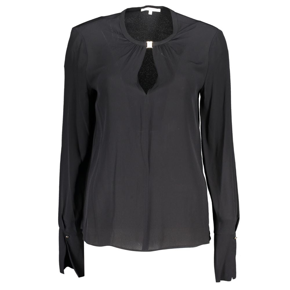 "Black Viscose Women's Blouse"