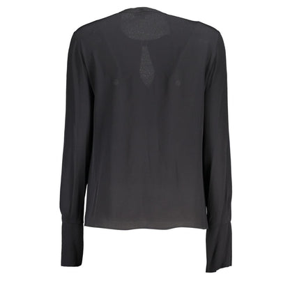 "Black Viscose Women's Blouse"