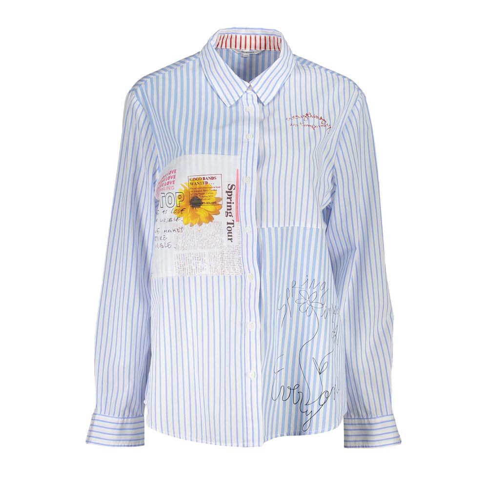 Azzurro Viscose Women Shirt