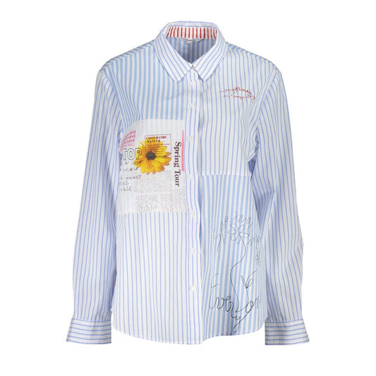 Azzurro Viscose Women Shirt