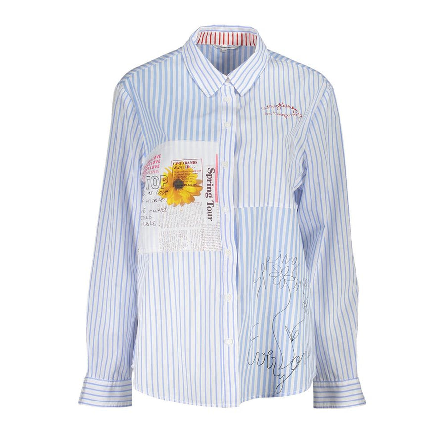Azzurro Viscose Women Shirt