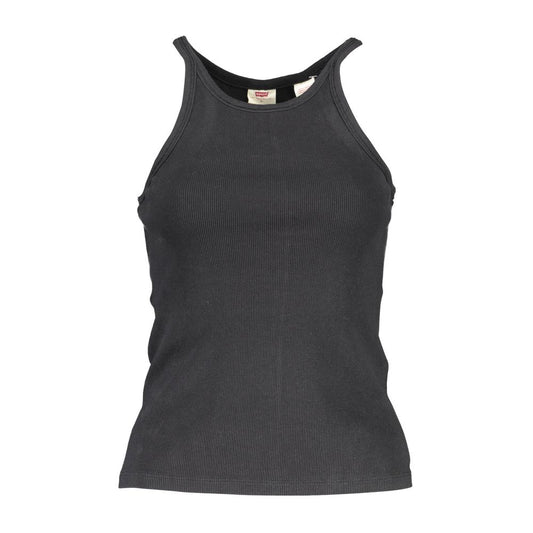 Black Cotton Womens Tank Top