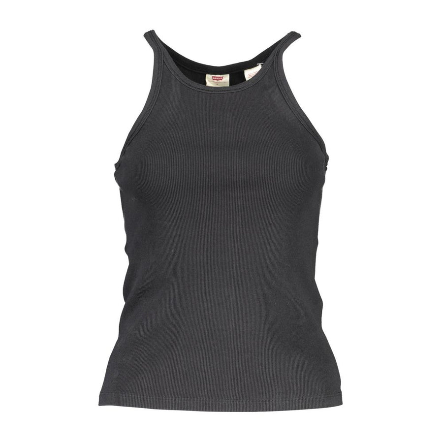 Black Cotton Womens Tank Top