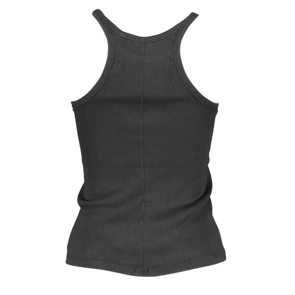 Black Cotton Womens Tank Top