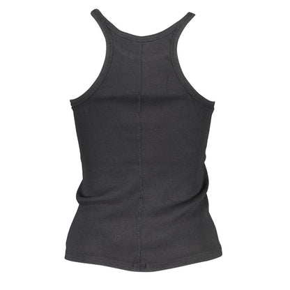 Black Cotton Womens Tank Top