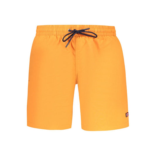 Arancione Poliammide Men's Swim Boxer