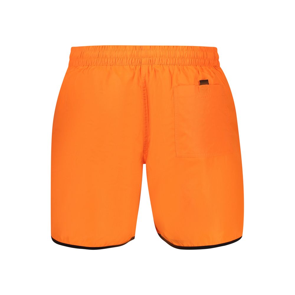 Arancione Poliammide Men's Swim Boxer