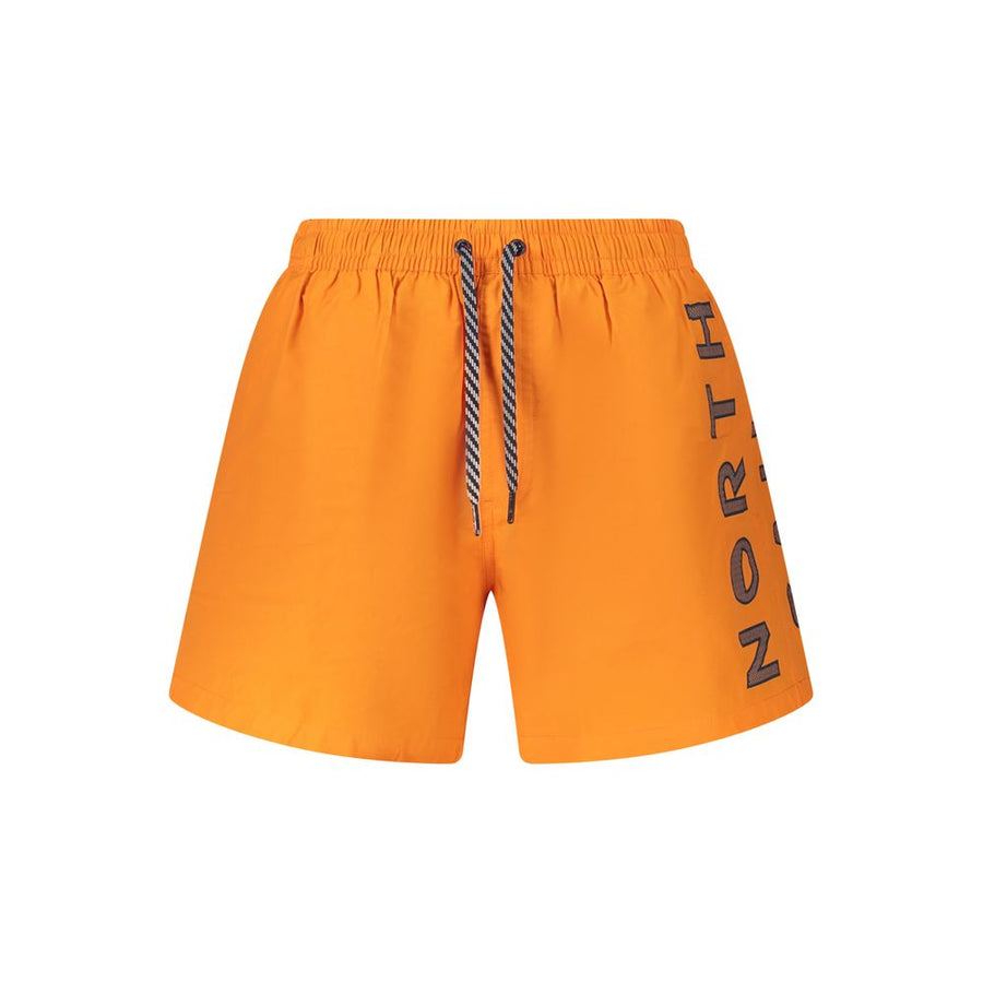 Arancione Nylon Men's Swim Boxer