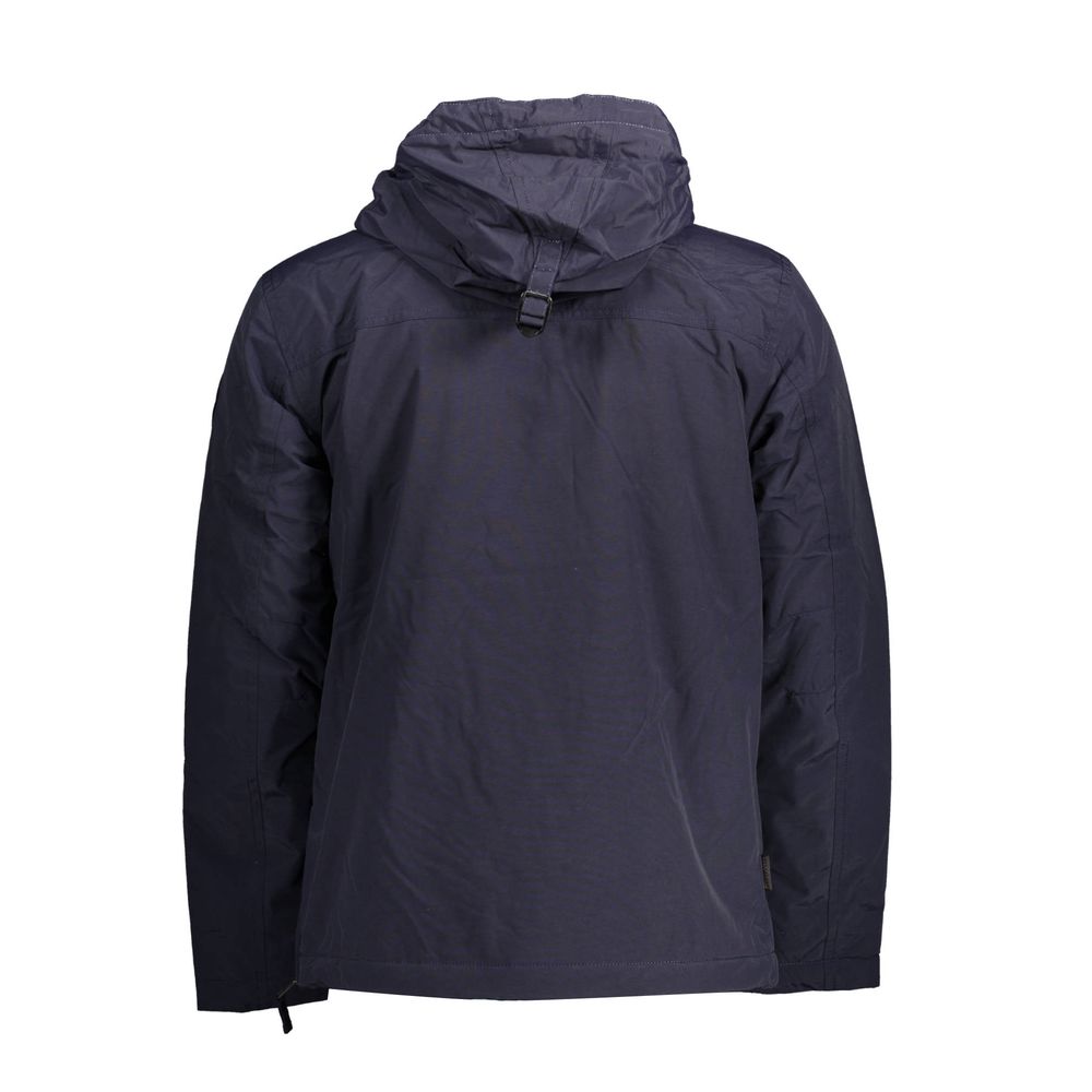 Blu Polyamide Men's Jacket