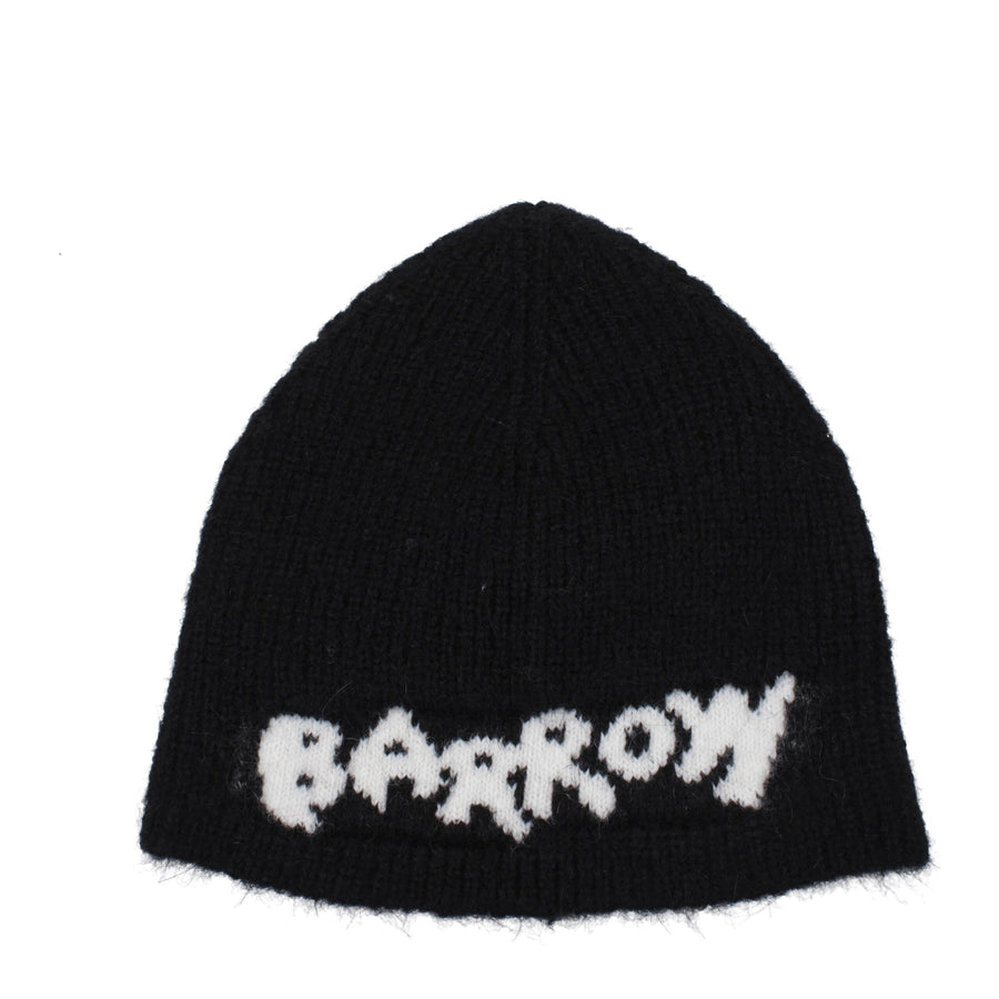 Black Marabou Beanie