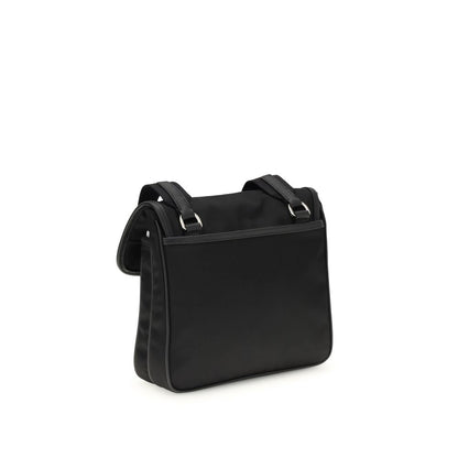 Black Recycled Polyamide Shoulder Bag