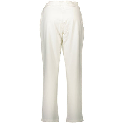 White Cotton Women's Trousers
