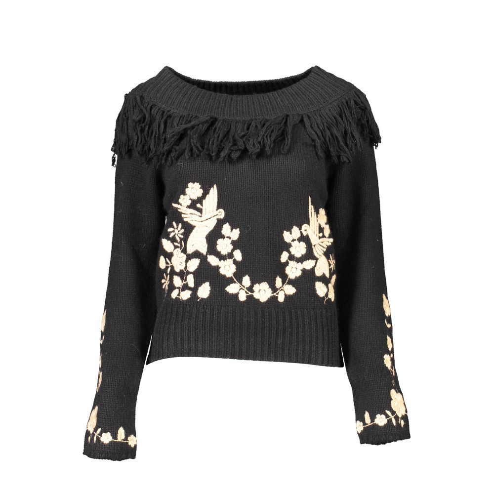 Black Polyamide Women's Sweater