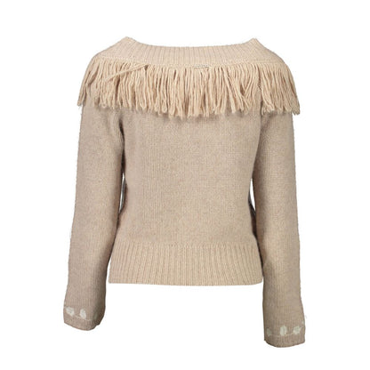 Beige Poliammide Women Sweater