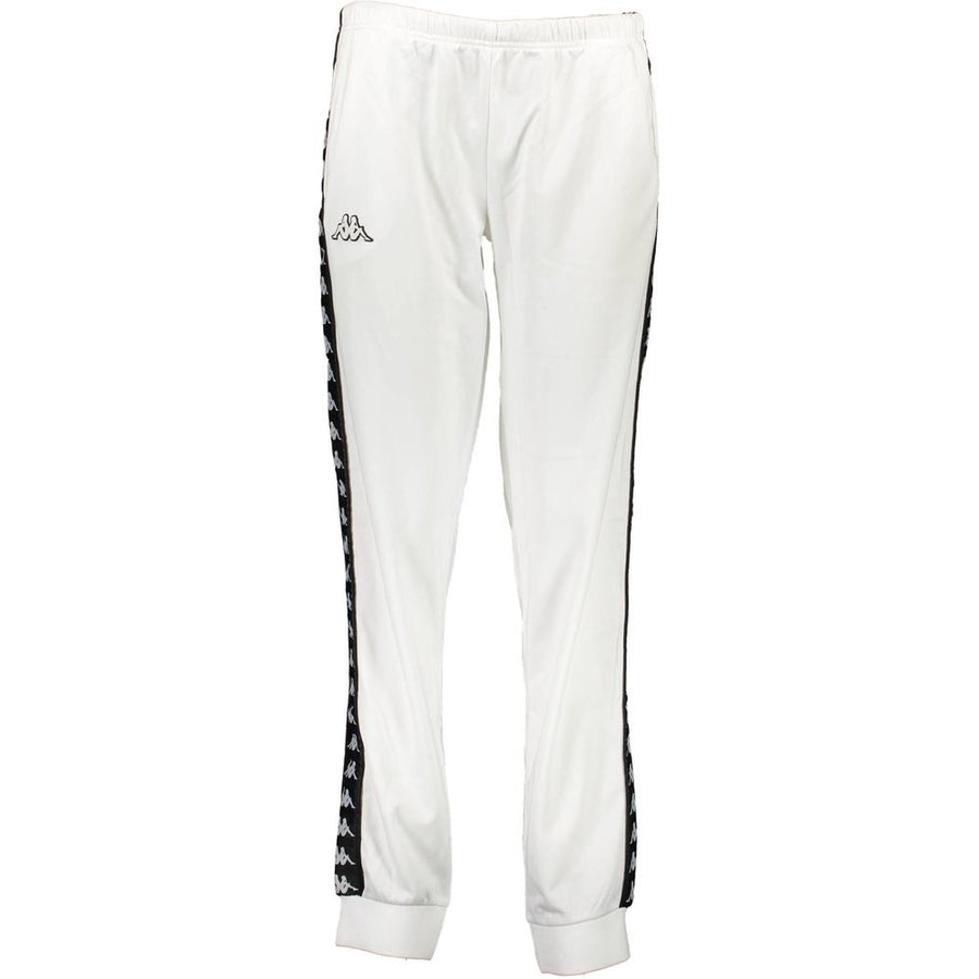White Polyester Women's Track Pant