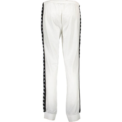 White Polyester Women's Track Pant